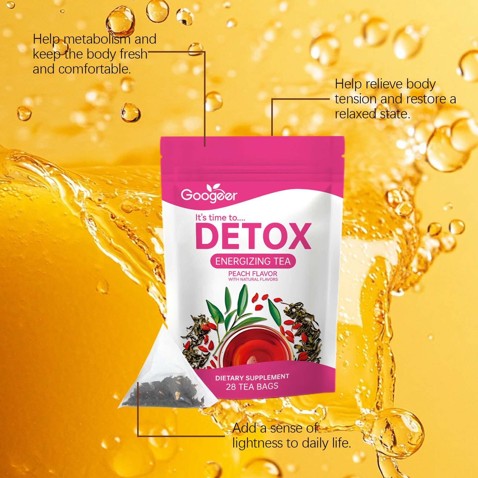 Thé détox nettoyant - Thé éner - Herbal Tincture avis et prix